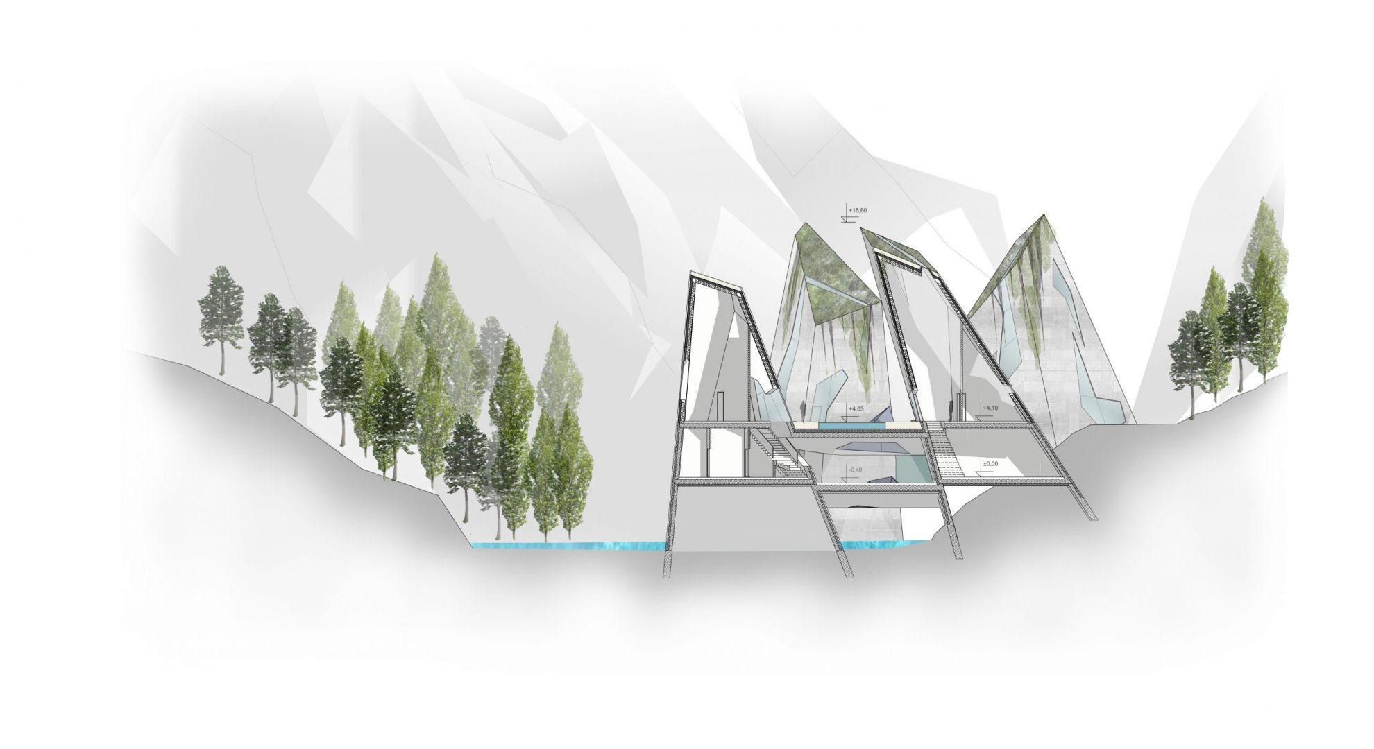 River and Rocks: Section B